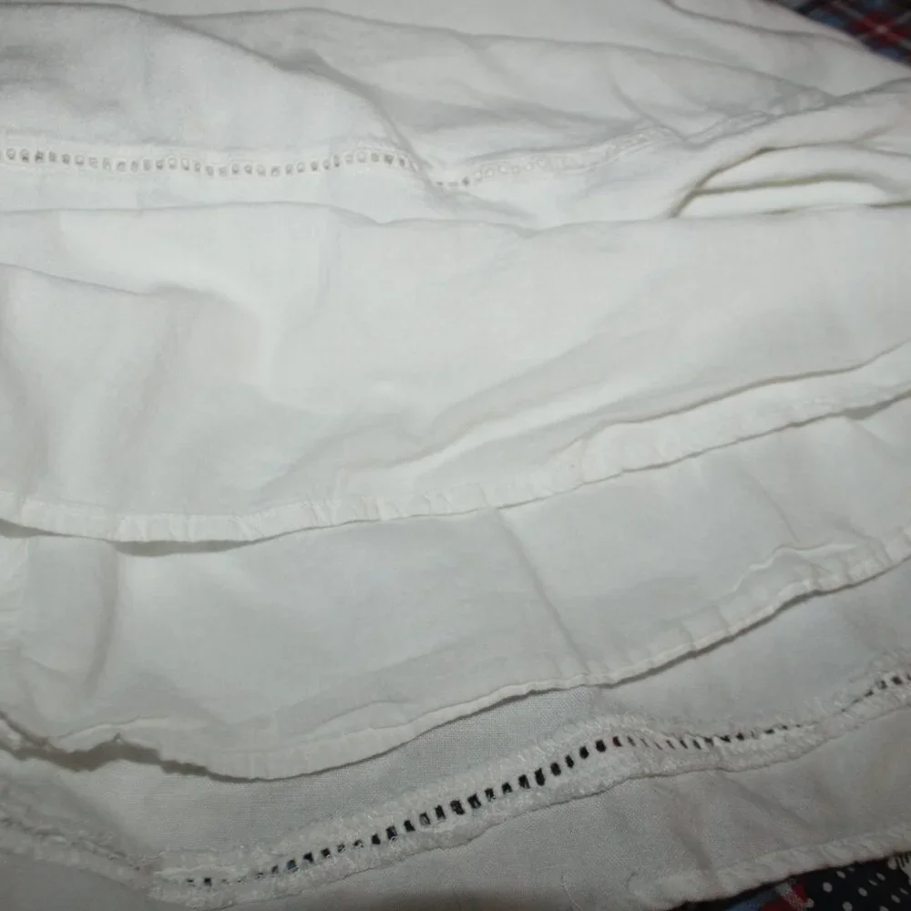 OLD NAVY White Sundress Sz XL Embroidered Midi Dress Wedding Beach Vacation - Picture 11 of 12